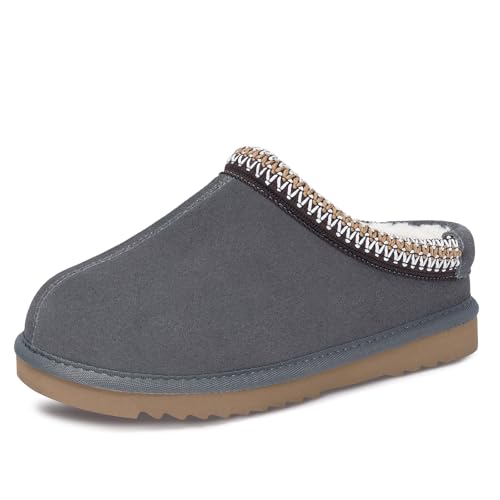 Kids' Faux Fur Slip-On Clog Slippers