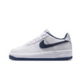 Nike Air Force 1 Big Kids' Shoes (White/Football Grey/Midnight Navy)