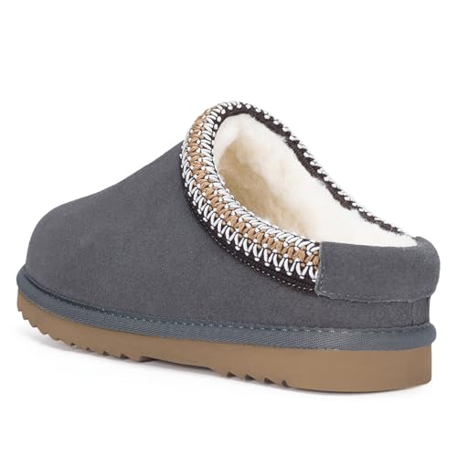 Kids' Faux Fur Slip-On Clog Slippers