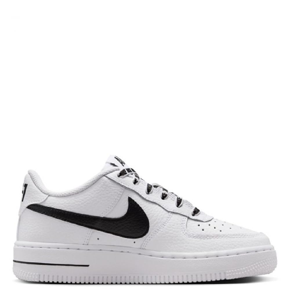 Nike Air Force 1 Low Grade School Lifestyle Shoes (White/Black)