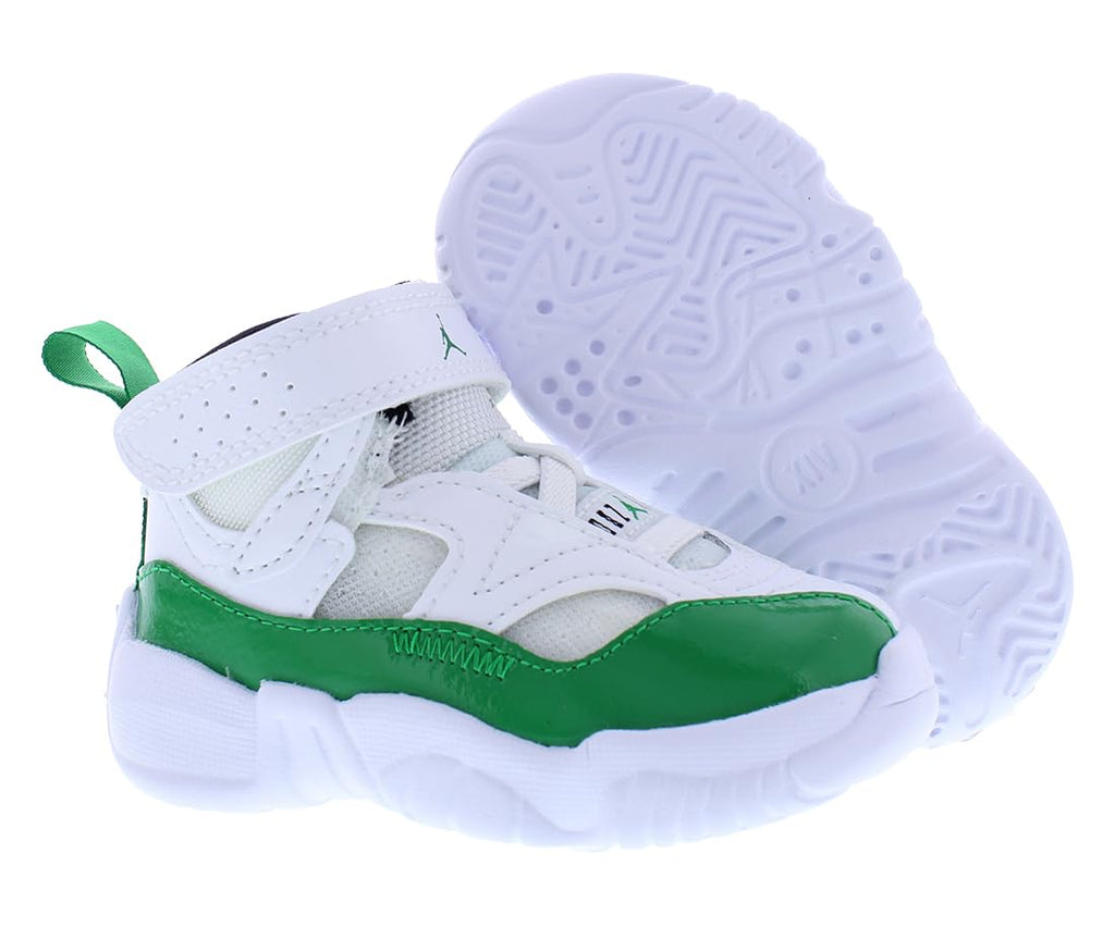 Infant Toddler Basketball Shoes: Jumpman Two Trey (White/Green) by JORDAN