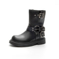 Kids' Mid-Calf Riding Boots with Side Zipper