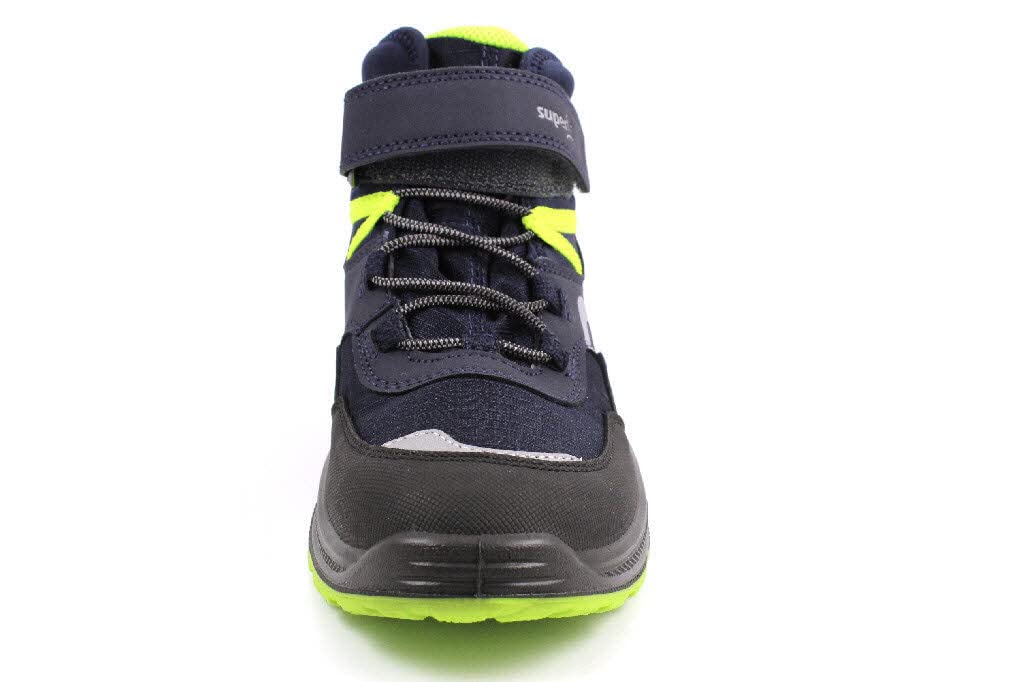 Superfit Boy's Low-Top Sneakers Trainer, Blue Green 8000, 1 UK Wide
