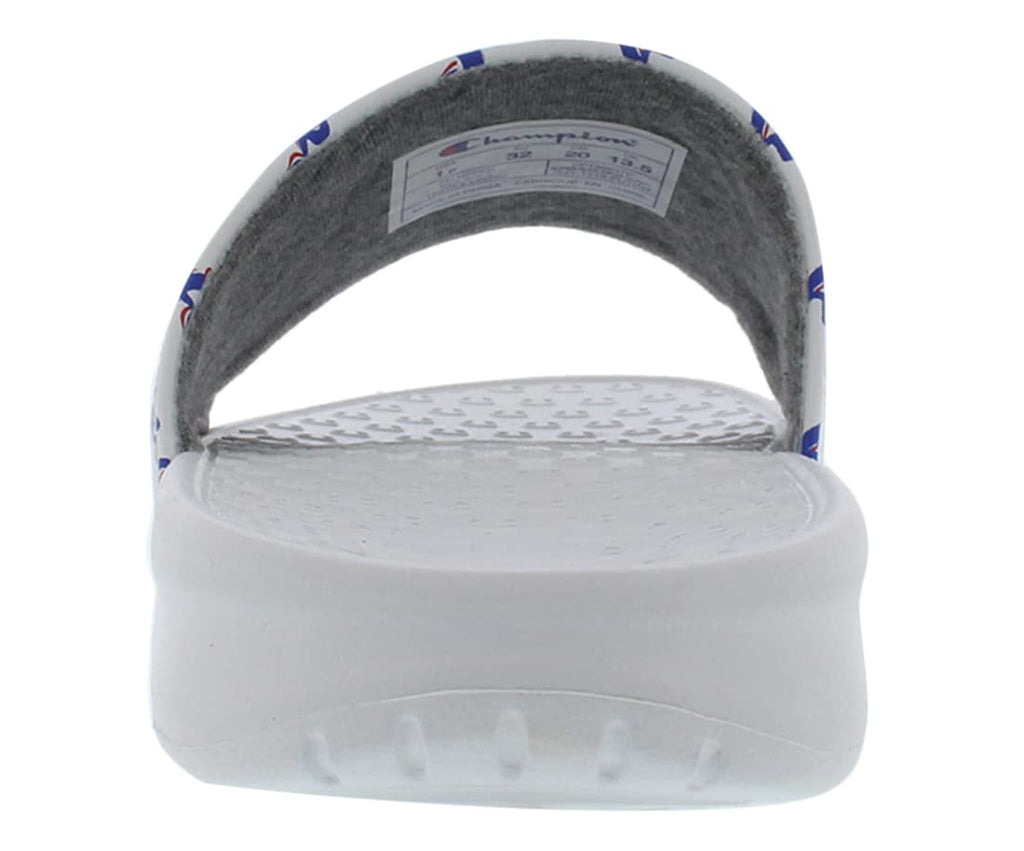 Boys' Slide Sandals – White Blue