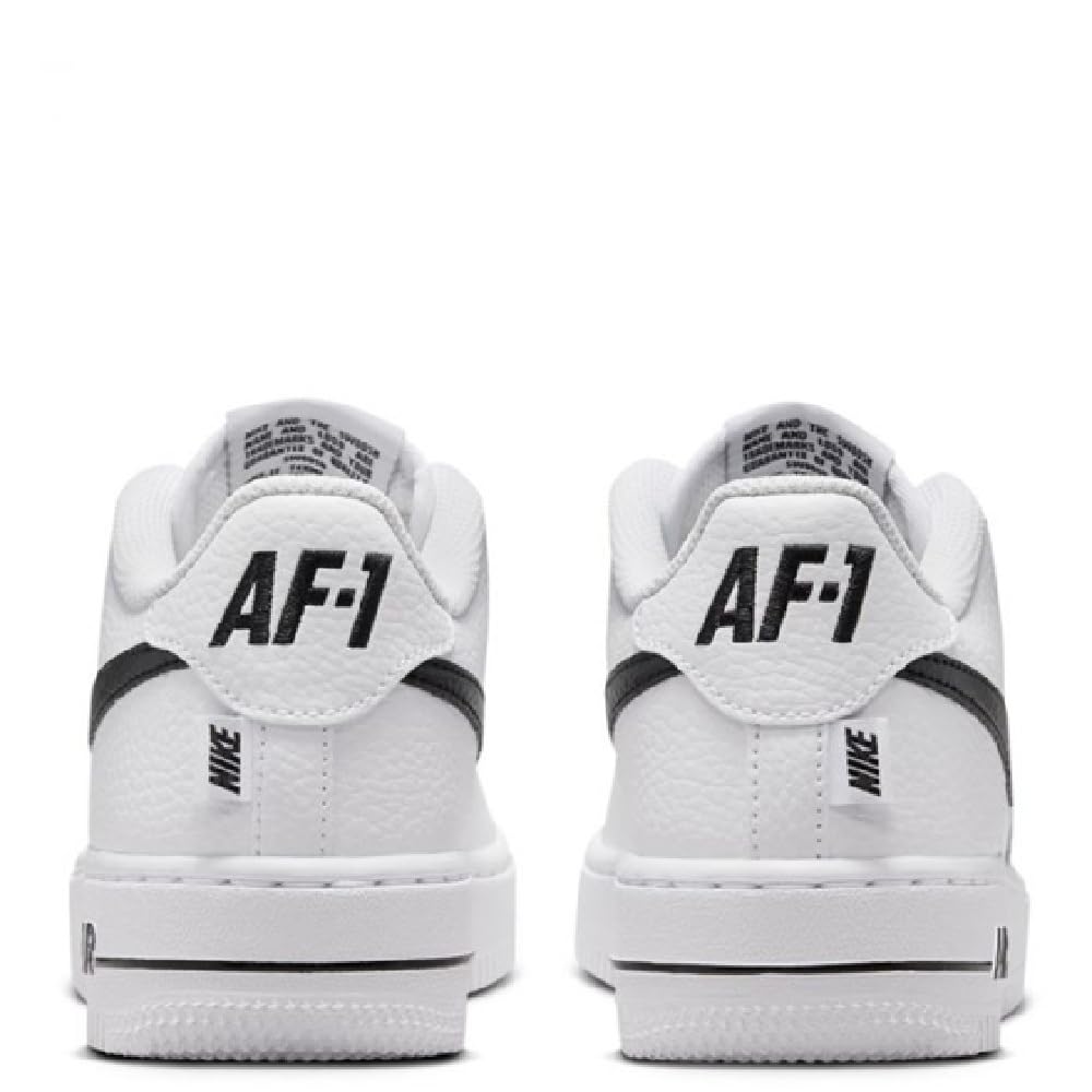 Nike Air Force 1 Low Grade School Lifestyle Shoes (White/Black)