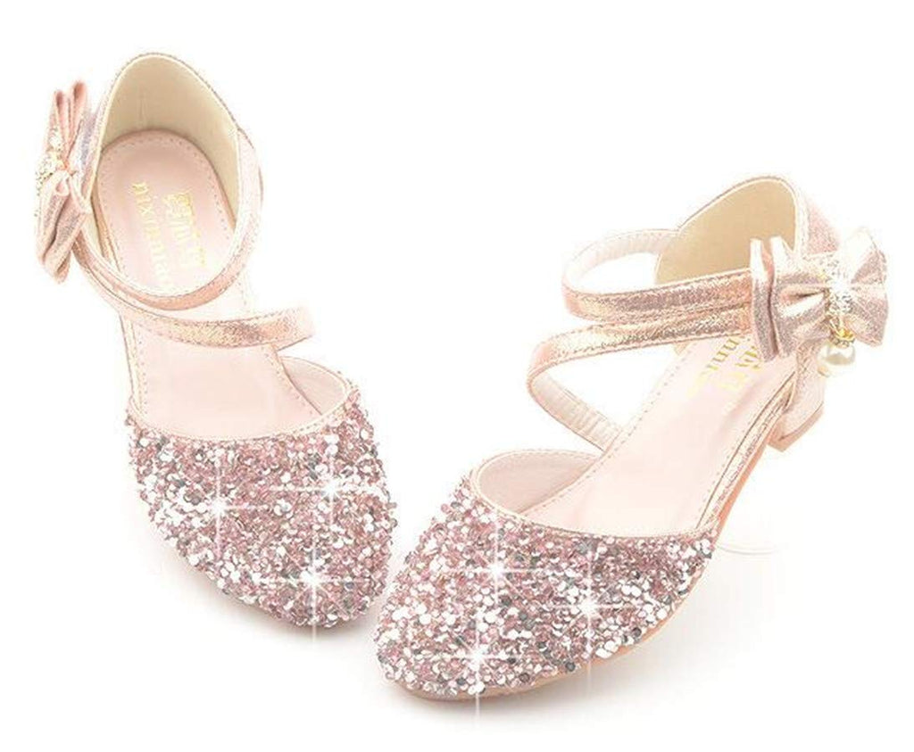 Girls' Glitter Mary Jane Dress Shoes – Pink