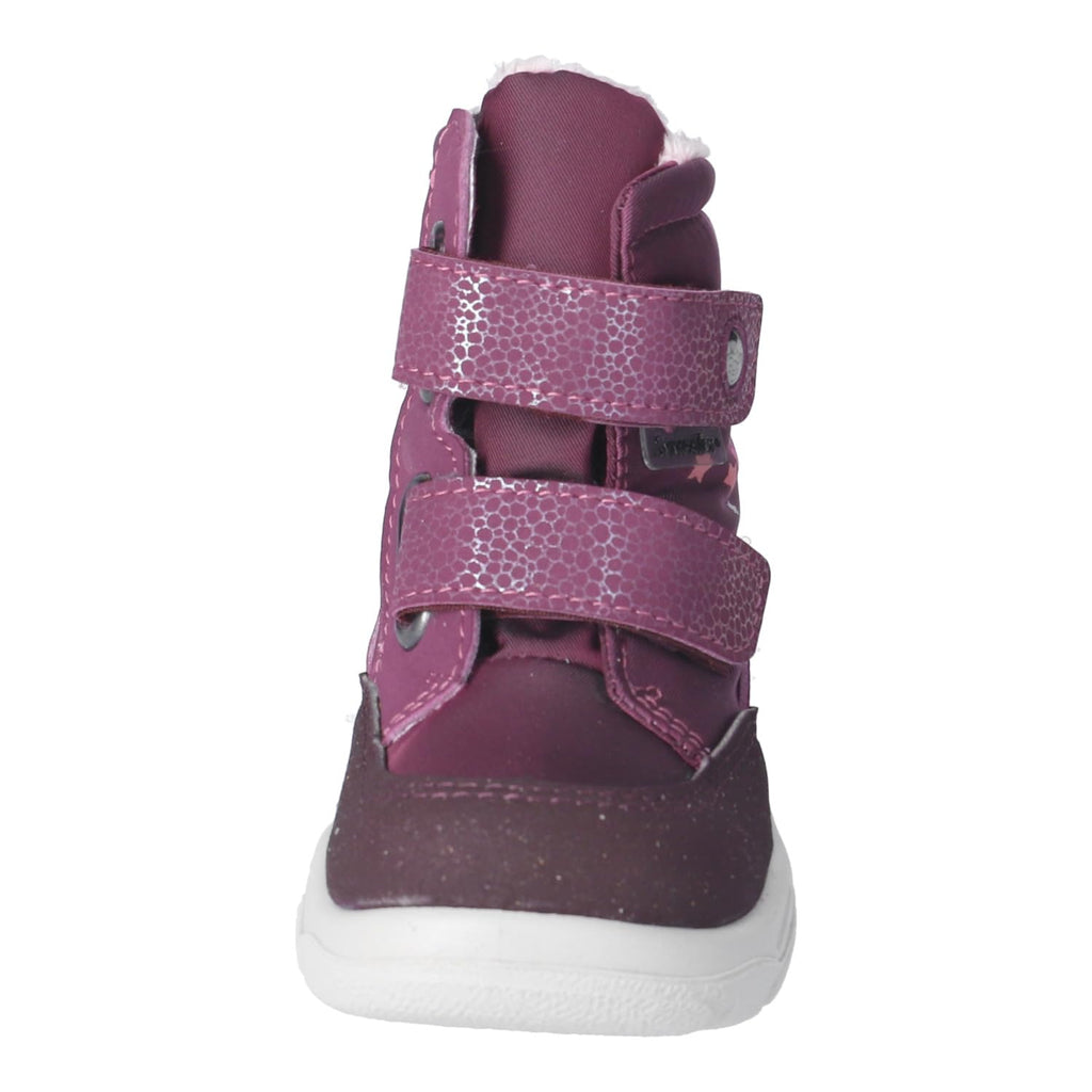 Girls' Winter Learn to Walk Boots – Vegan Sympatex Merlot