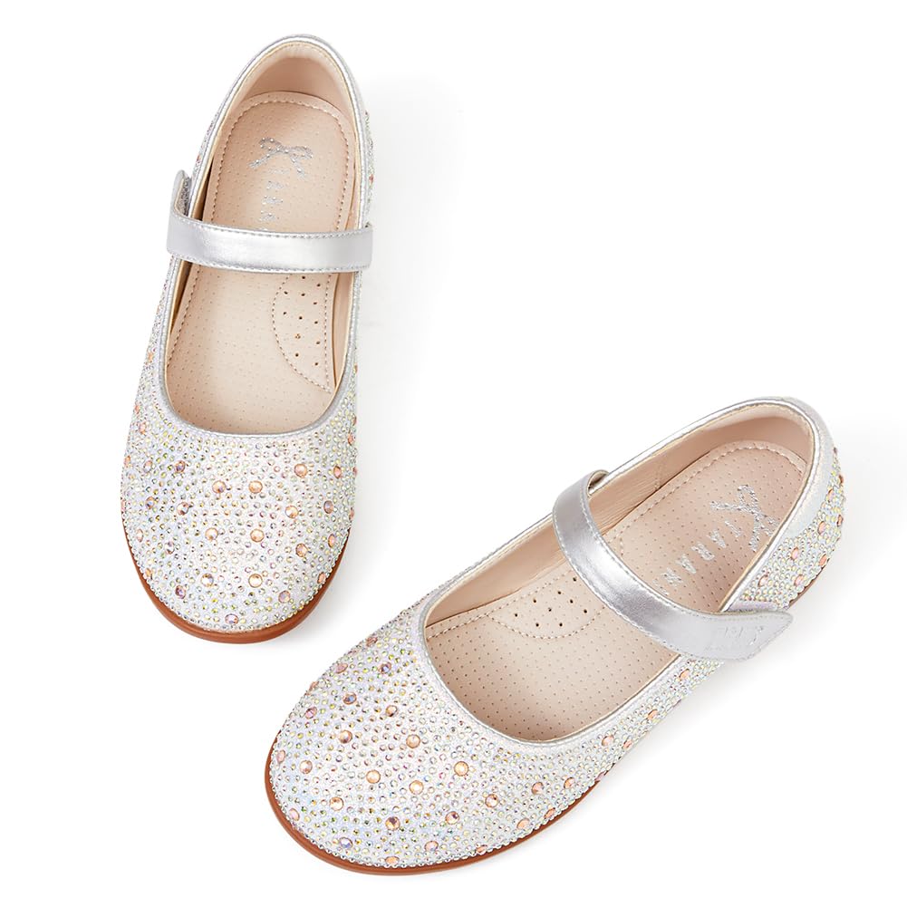 Toddler Girls' Rhinestone Mary Jane Flats