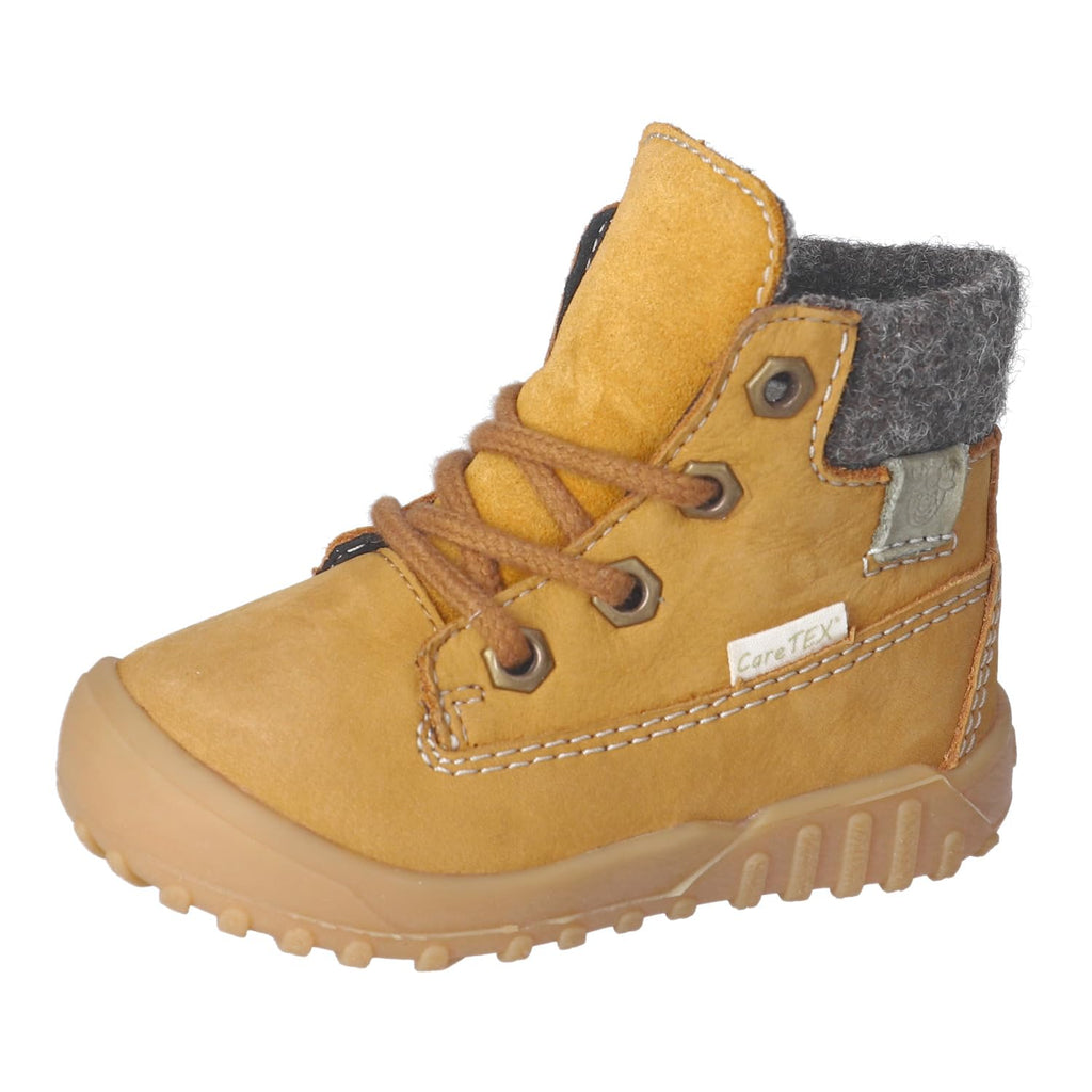 Girls' CareTEX Wide Fit Boots – Mustard Yellow