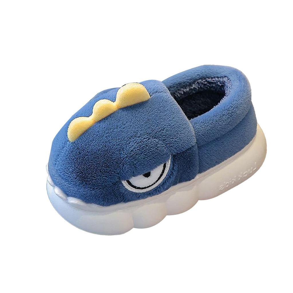 Kids' Dinosaur Plush House Slippers