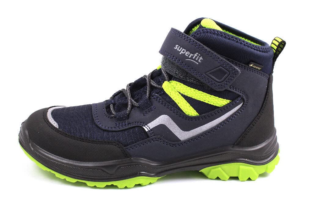 Superfit Boy's Low-Top Sneakers Trainer, Blue Green 8000, 1 UK Wide