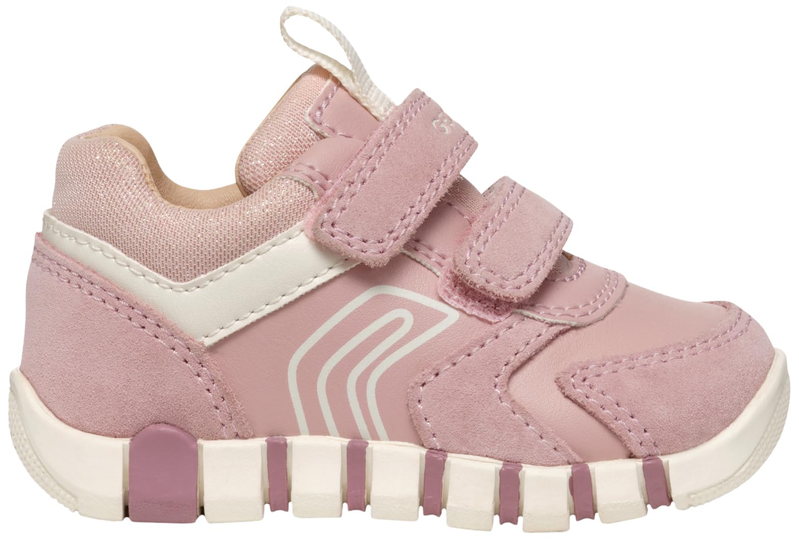 Geox Baby-Girls B IUPIDOO Girl First Walker Shoe, Rose, 8.5 Infant