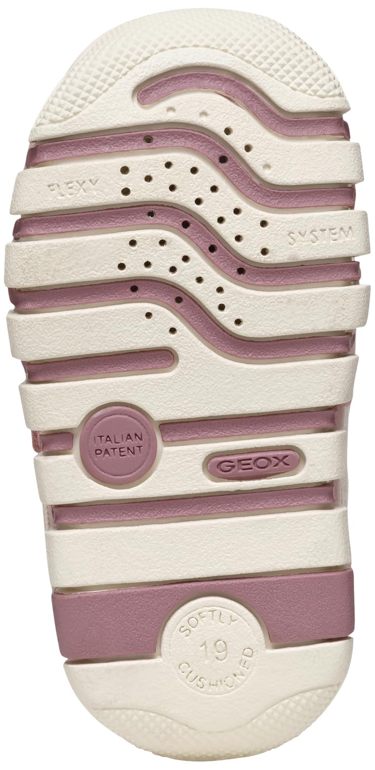 Geox Baby-Girls B IUPIDOO Girl First Walker Shoe, Rose, 8.5 Infant