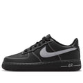 Air Force 1 LV8 Grade School Lifestyle Shoes (Black/Black/Black/Wolf Gray)