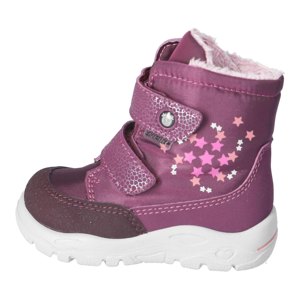 Girls' Winter Learn to Walk Boots – Vegan Sympatex Merlot