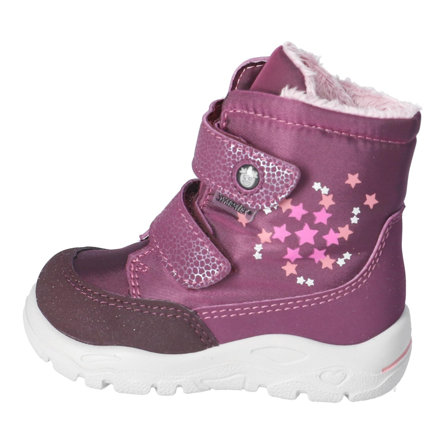 Girls' Winter Learn to Walk Boots – Vegan Sympatex Merlot