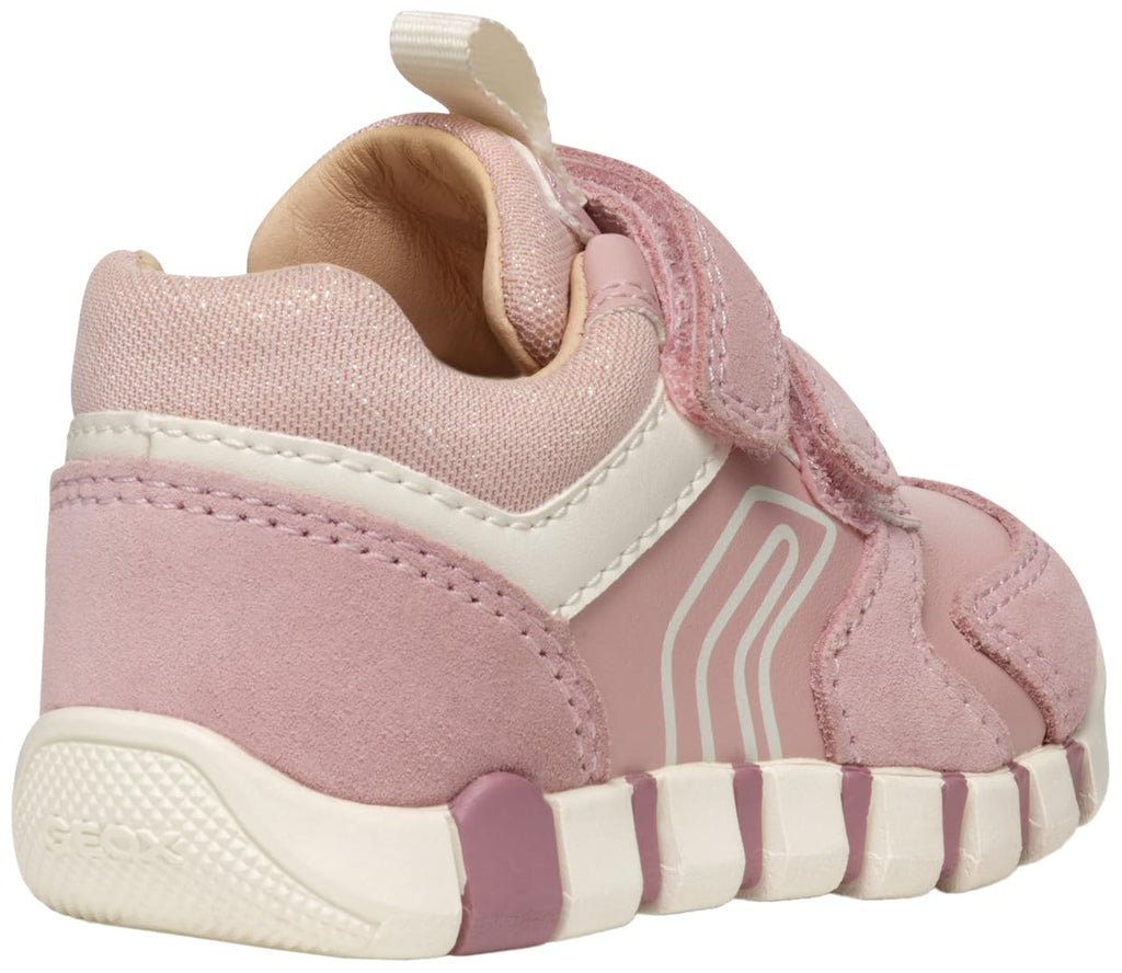 Geox Baby-Girls B IUPIDOO Girl First Walker Shoe, Rose, 8.5 Infant