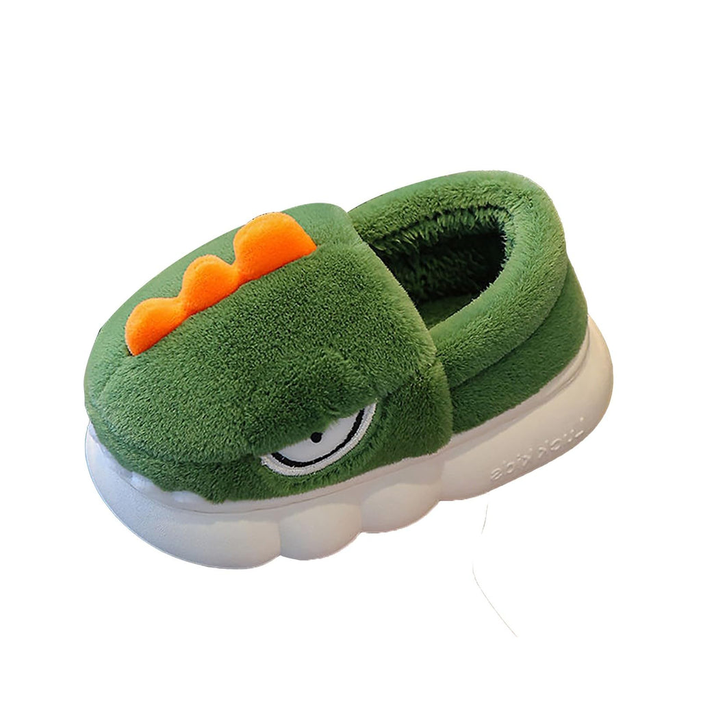 Kids' Dinosaur Plush House Slippers