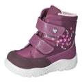 Girls' Winter Learn to Walk Boots – Vegan Sympatex Merlot