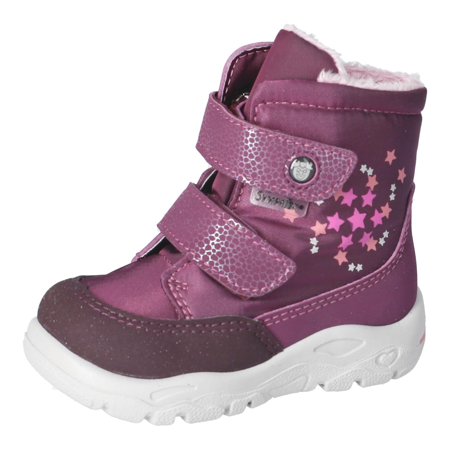 Girls' Winter Learn to Walk Boots – Vegan Sympatex Merlot