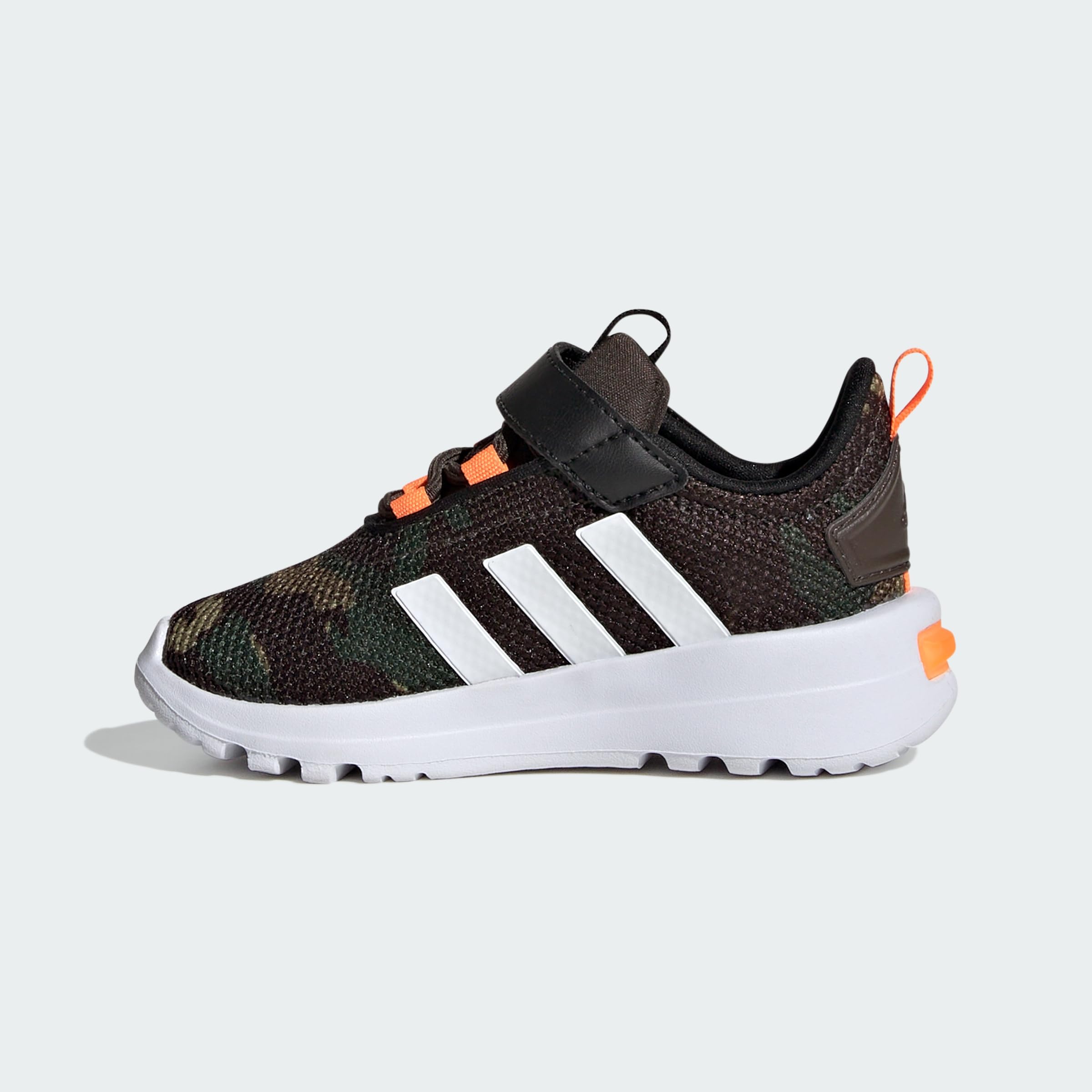 Kids' Racer Running Shoes – Shadow Olive Cloud White Orange