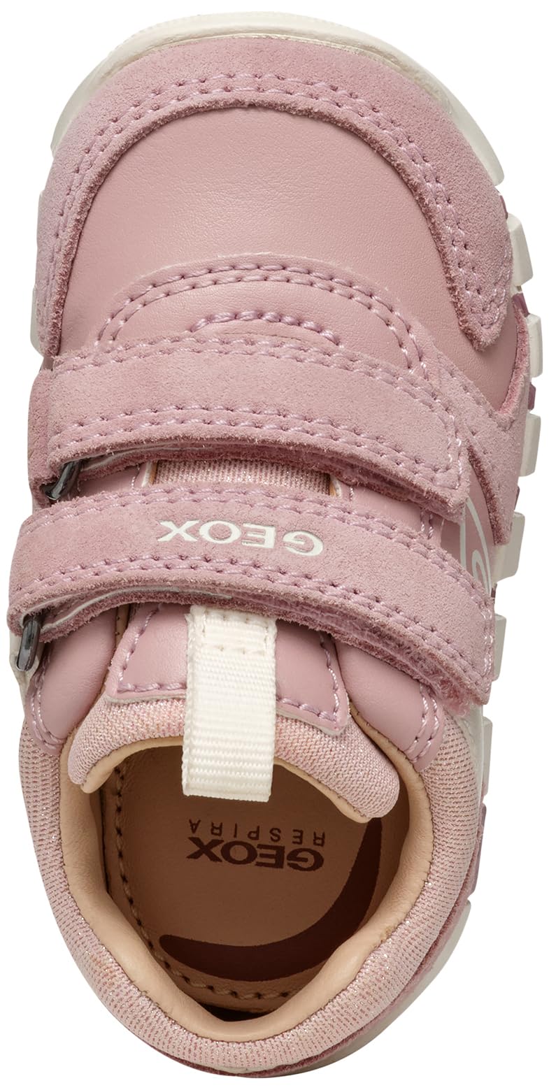 Geox Baby-Girls B IUPIDOO Girl First Walker Shoe, Rose, 8.5 Infant