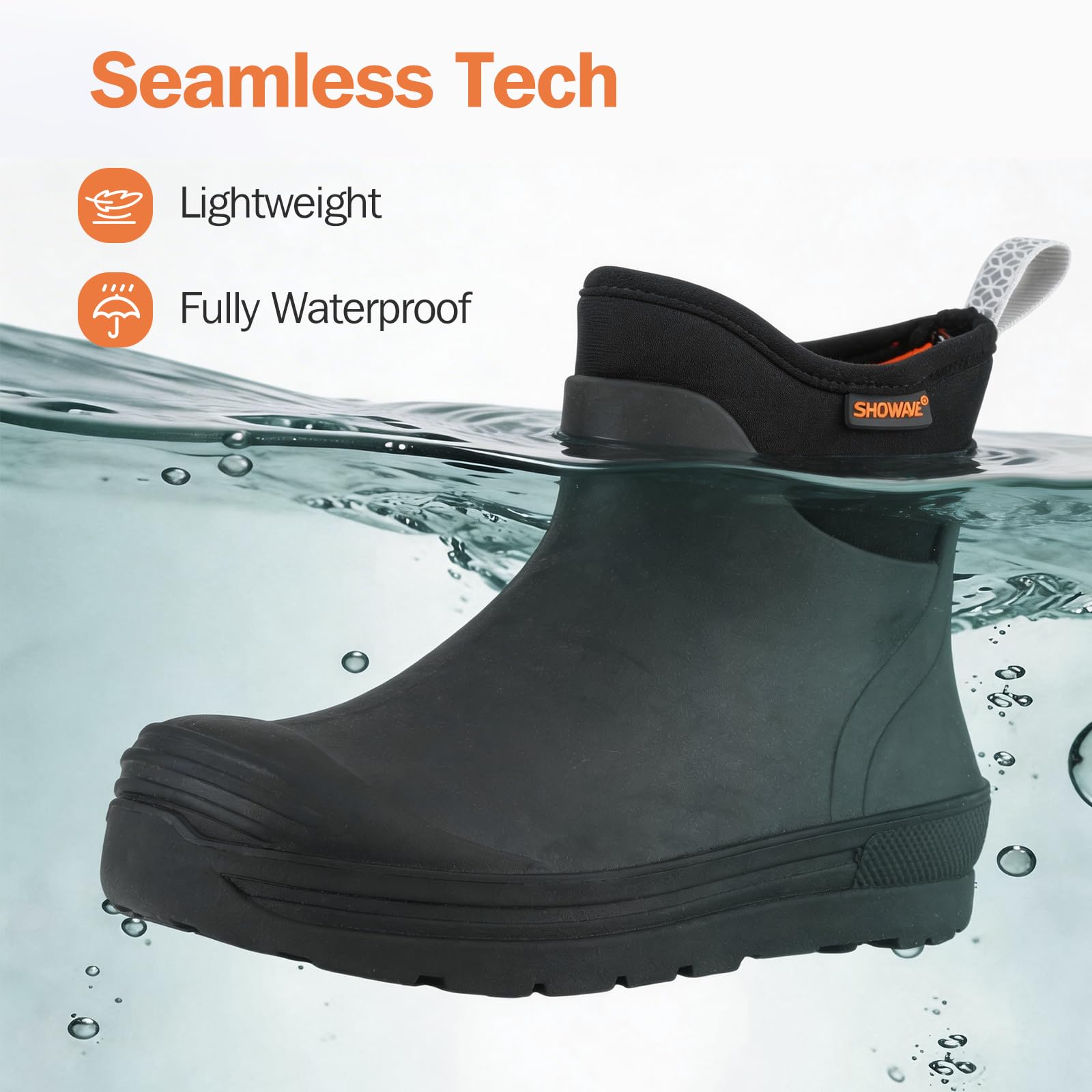 Kids' Waterproof Rubber Rain Boots