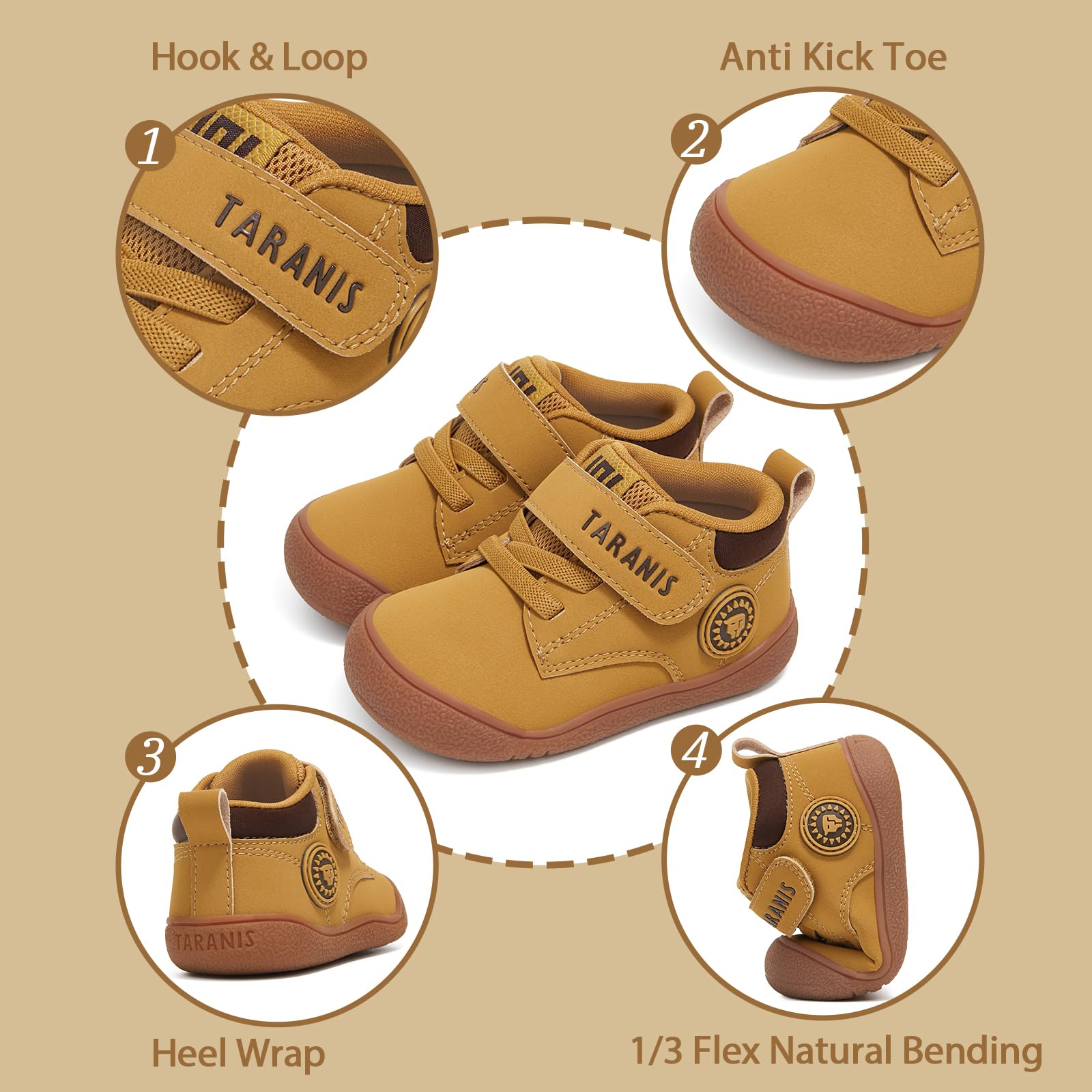 Infant First Walking Shoes Lightweight Non-Slip