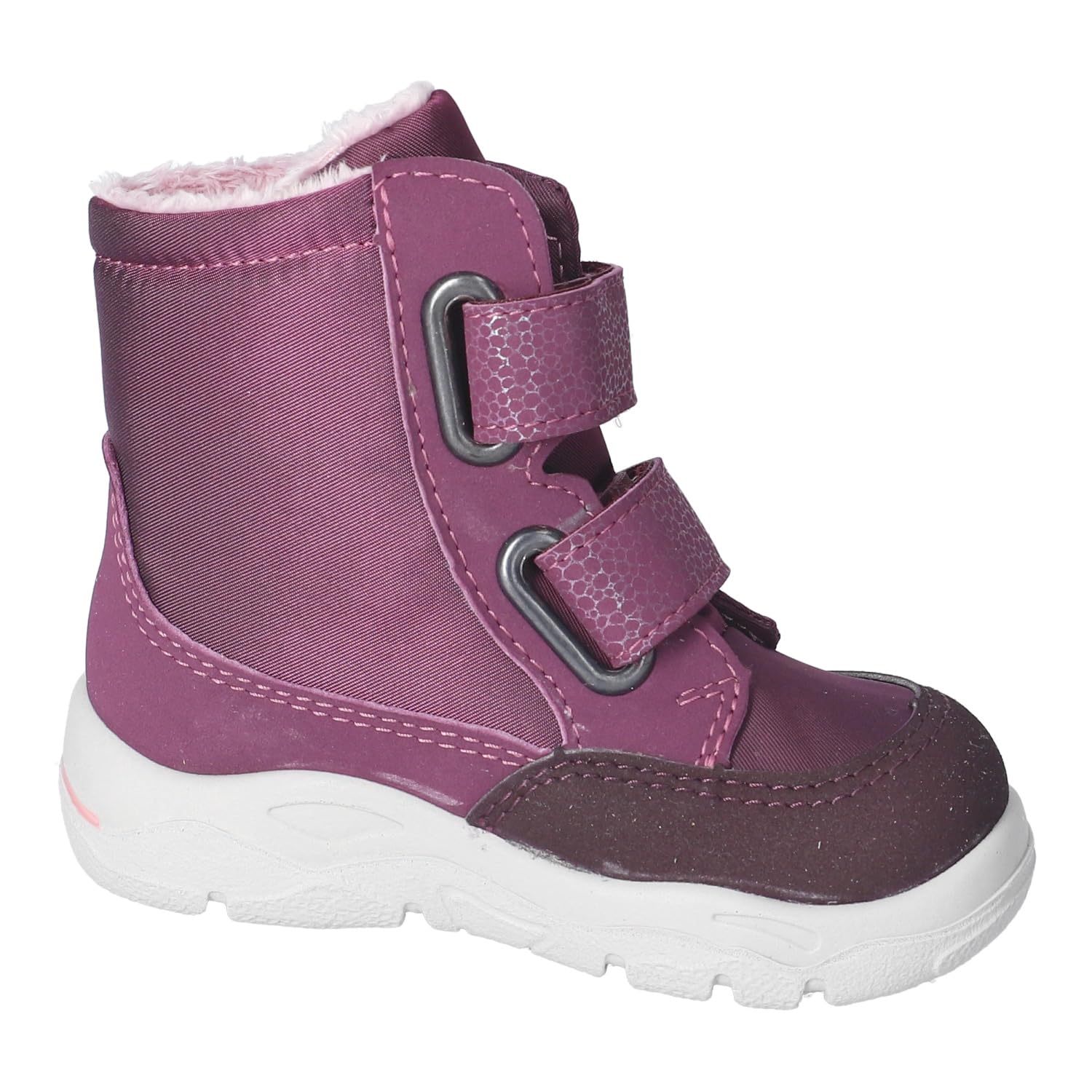 Girls' Winter Learn to Walk Boots – Vegan Sympatex Merlot