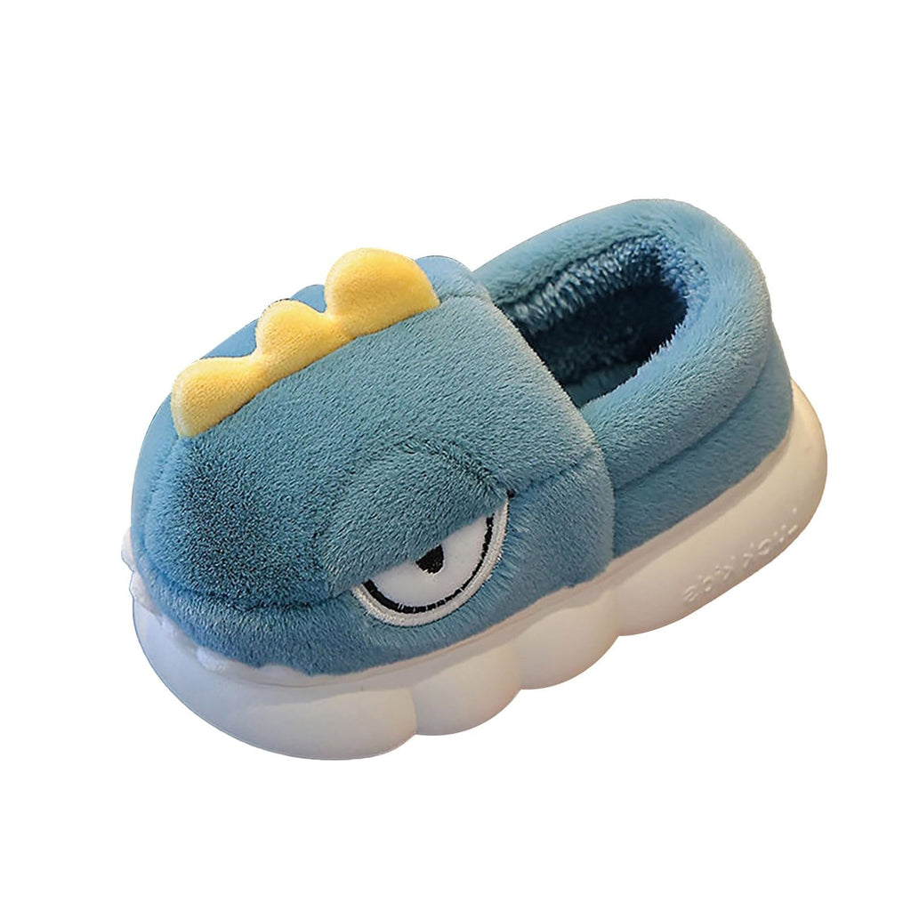 Kids' Dinosaur Plush House Slippers