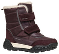 Geox Girl's J Trekkyup B Ab Ankle Boot, Dk Burgundy, 11.5 UK Child
