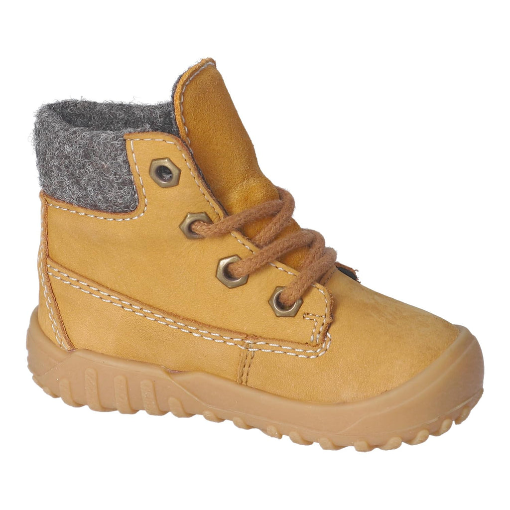 Girls' CareTEX Wide Fit Boots – Mustard Yellow