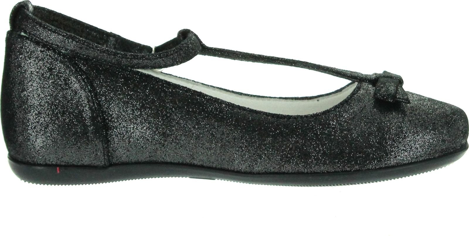 Primigi Girls Meryl Dress T Strap Fashion Flats Shoes,Shine Nero,30