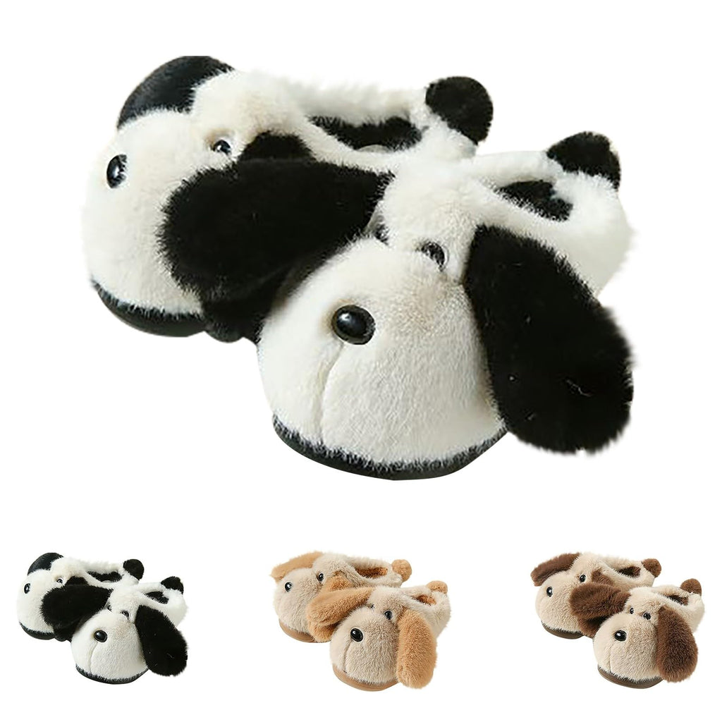 Kids' Dog Plush House Slippers