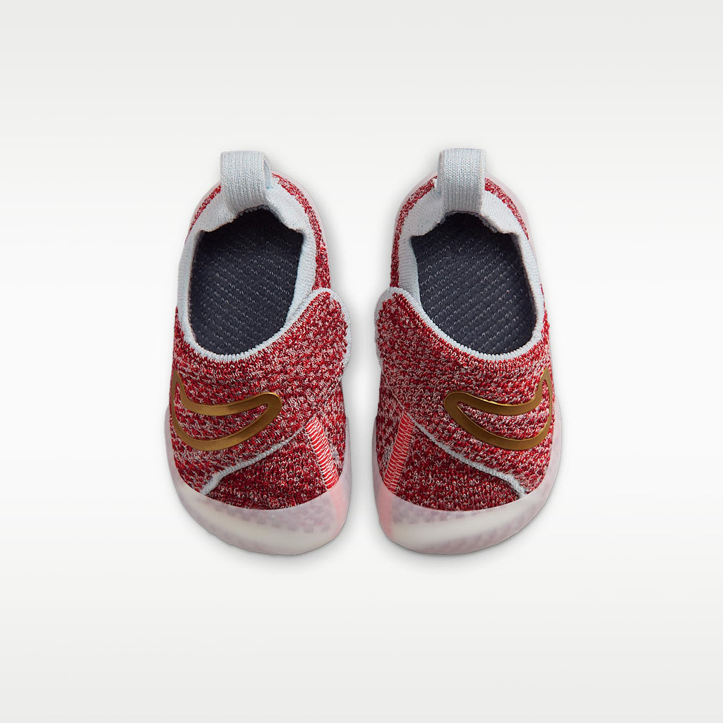 Nike Swoosh 1 Baby Shoes (Sale/Team Crimson/Light Crimson/Metallic Gold)