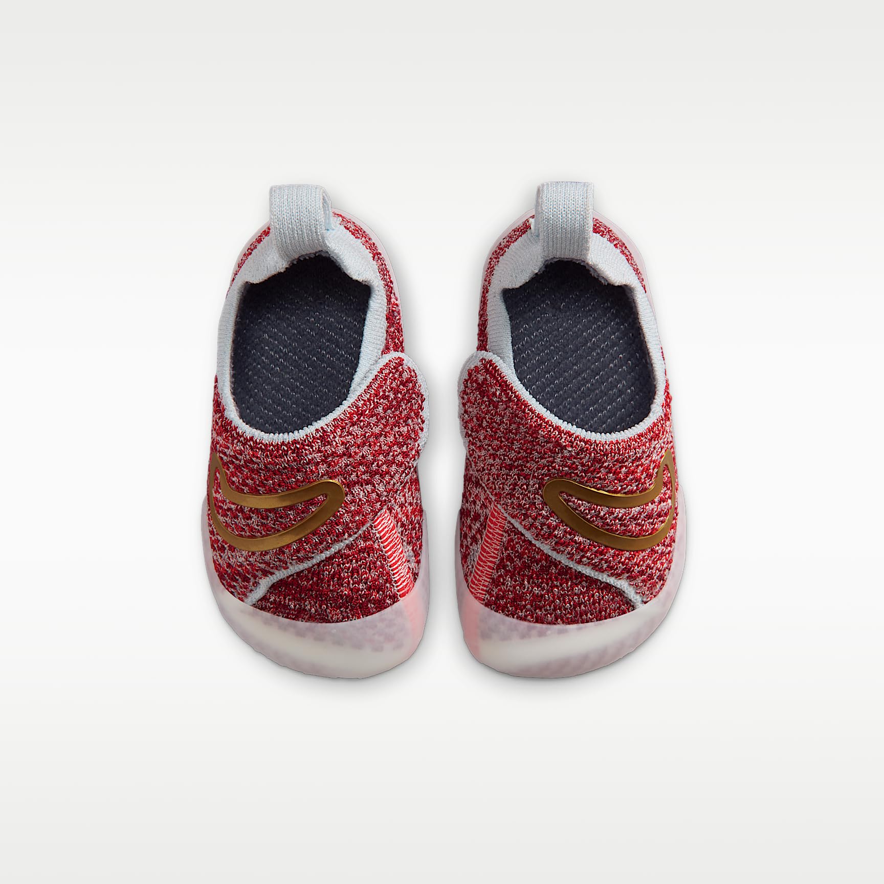 Nike Swoosh 1 Baby Shoes (Sale/Team Crimson/Light Crimson/Metallic Gold)
