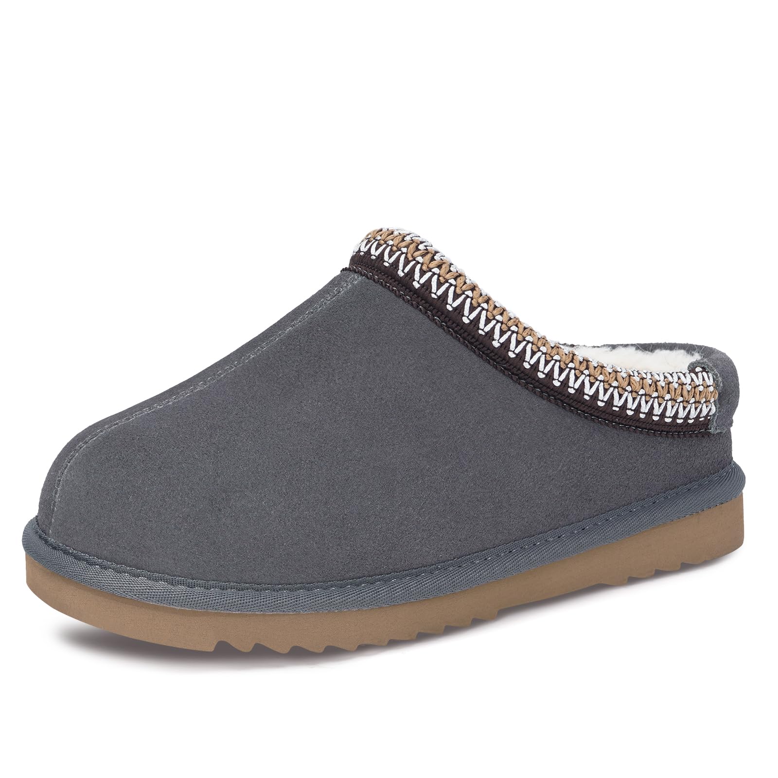 Kids' Faux Fur Slip-On Clog Slippers