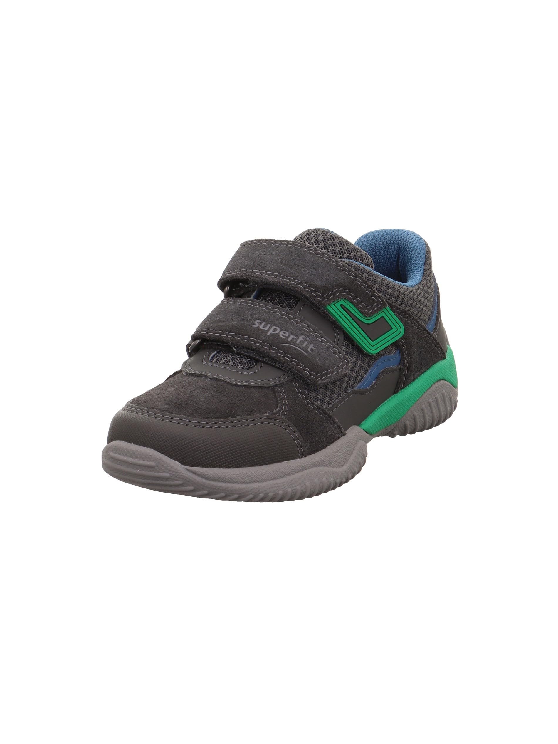 Superfit Boy's Sneaker, Grey Blue 2000, 4 UK Wide