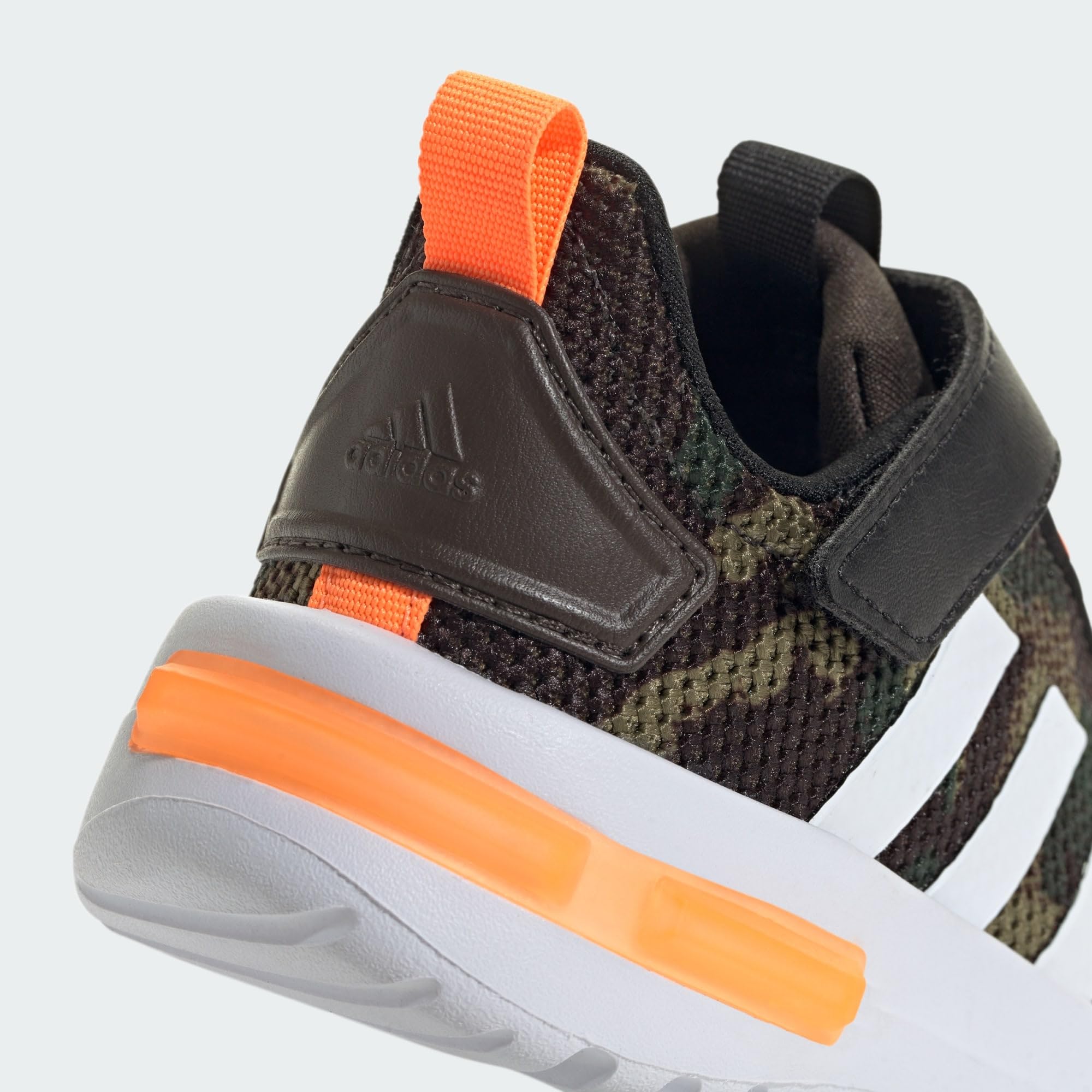 Kids' Racer Running Shoes – Shadow Olive Cloud White Orange