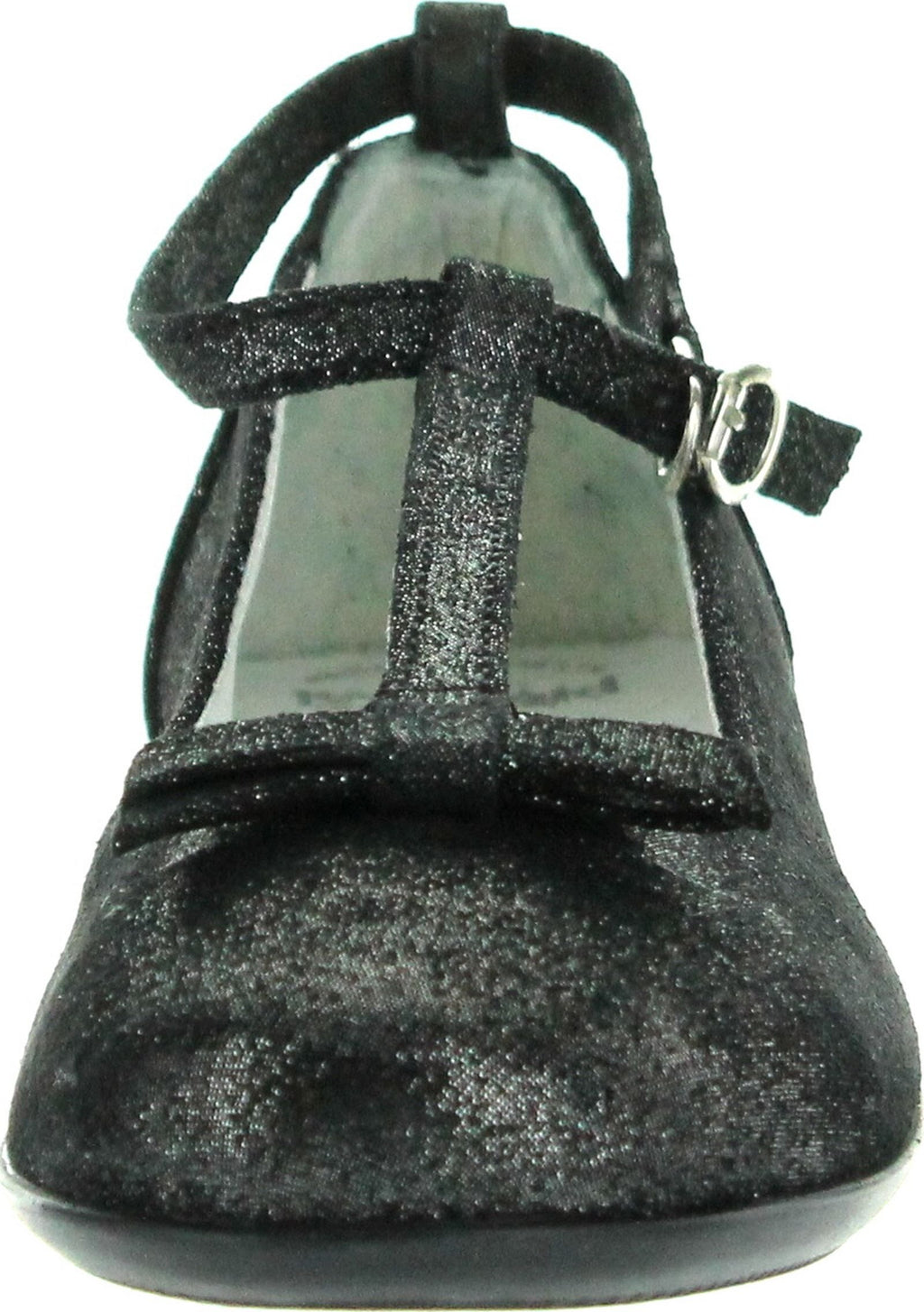 Primigi Girls Meryl Dress T Strap Fashion Flats Shoes,Shine Nero,30