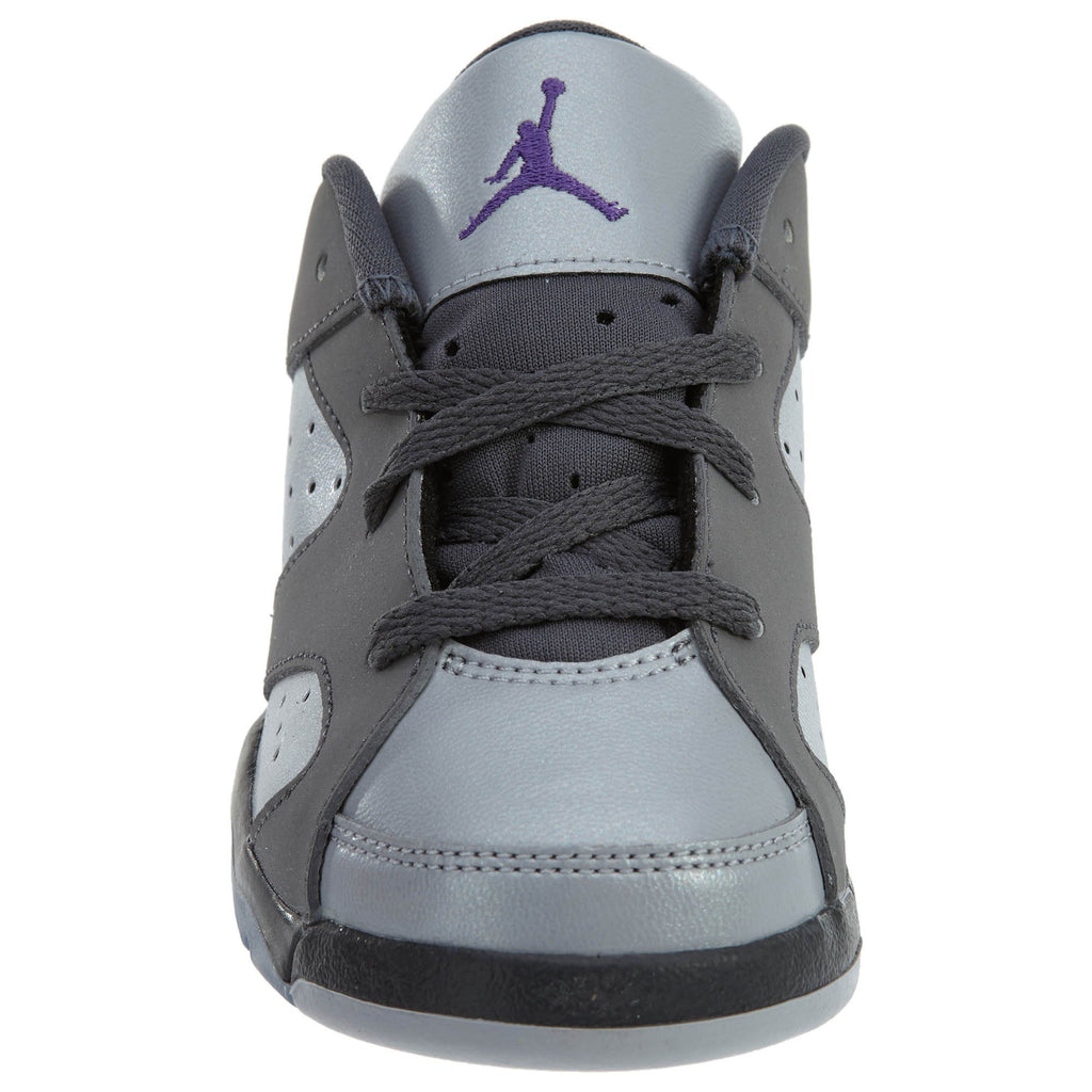 Toddlers Retro Low Basketball Shoes – Dark Grey Violet