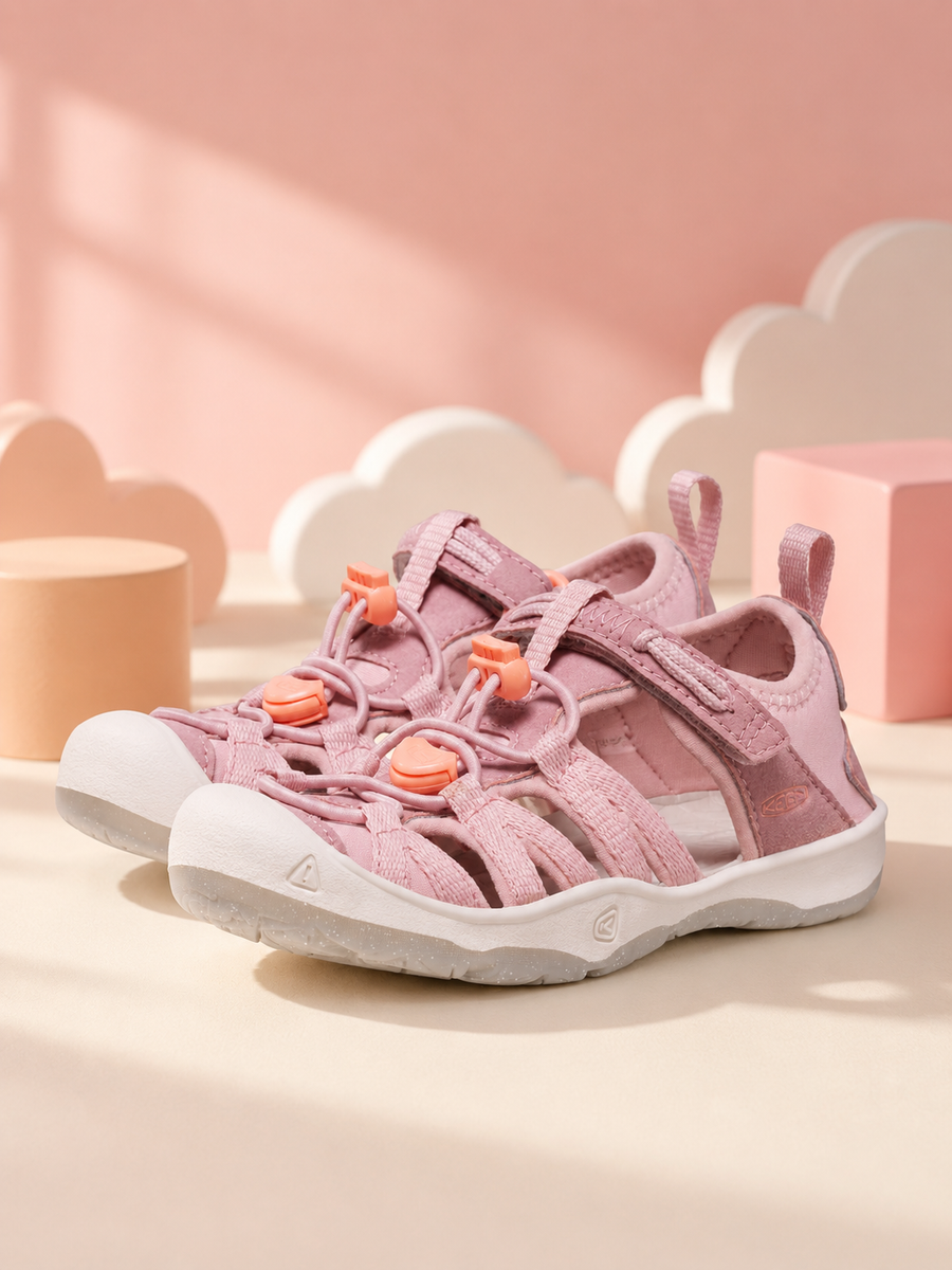 Kids' Closed-Toe Casual Sandals – Nostalgia Rose Papaya Punch
